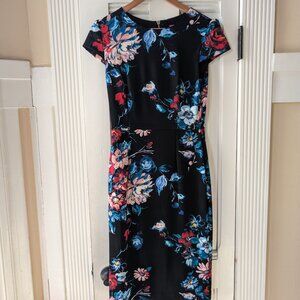 Betsey Johnson - Black, Floral Dress, 6